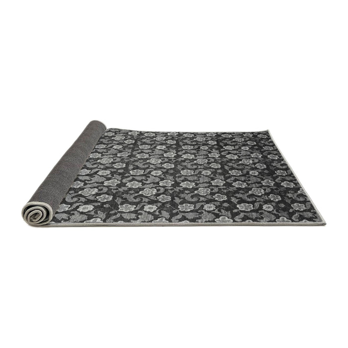 Sideview of Abstract Gray Modern Rug, abs1488gry