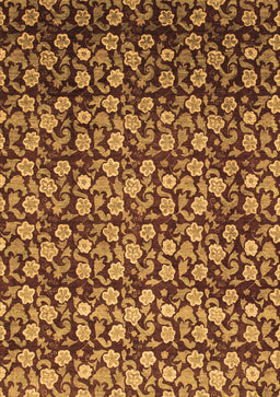 Abstract Brown Modern Rug, abs1488brn