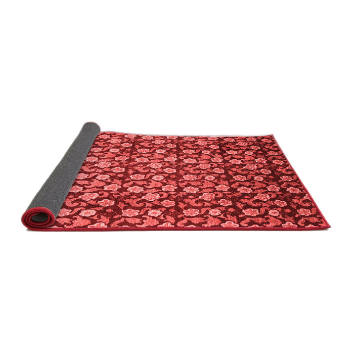 Abstract Red Modern Area Rugs