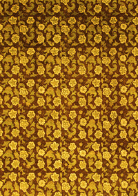 Abstract Yellow Modern Rug, abs1488yw