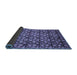 Sideview of Abstract Blue Modern Rug, abs1488blu