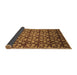 Sideview of Abstract Brown Modern Rug, abs1488brn