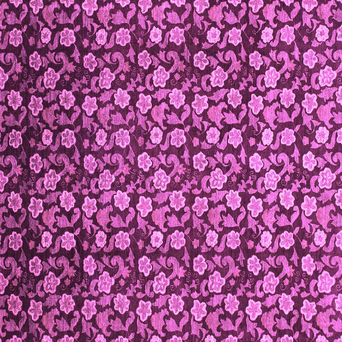 Square Machine Washable Abstract Purple Modern Area Rugs, wshabs1488pur