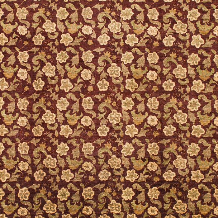 Machine Washable Abstract Saffron Red Rug, wshabs1488