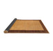 Sideview of Abstract Dark Orange Modern Rug, abs1489