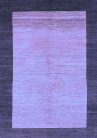 Abstract Blue Modern Rug, abs1489blu