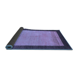Sideview of Abstract Blue Modern Rug, abs1489blu