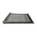 Sideview of Abstract Gray Modern Rug, abs1489gry