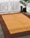 Abstract Dark Orange Modern Rug in Family Room, abs1489