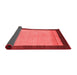 Abstract Red Modern Area Rugs