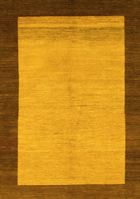 Abstract Yellow Modern Rug, abs1489yw