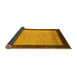 Sideview of Abstract Yellow Modern Rug, abs1489yw