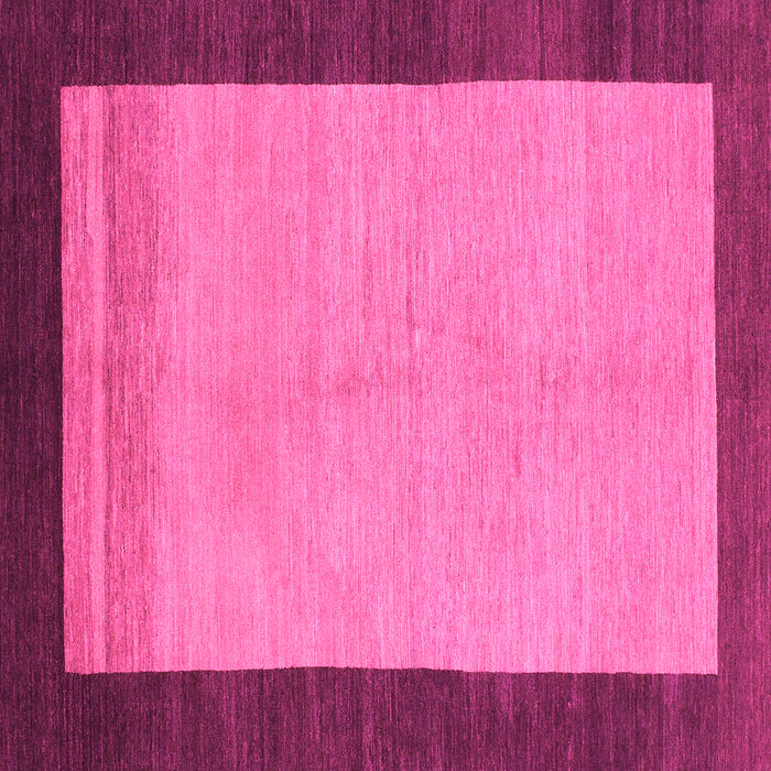 Square Machine Washable Abstract Pink Modern Rug, wshabs1489pnk