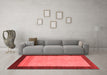 Modern Red Washable Rugs