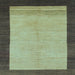 Square Abstract Light Blue Modern Rug, abs1489lblu