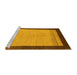 Sideview of Machine Washable Abstract Yellow Modern Rug, wshabs1489yw