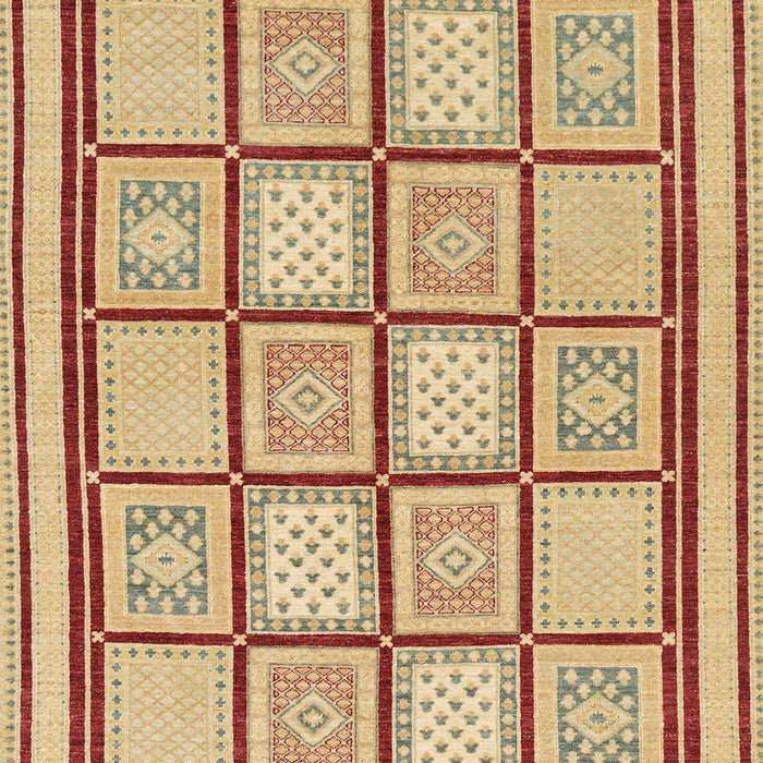 Abstract Red Modern Rug, abs148