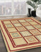 Machine Washable Abstract Red Rug in a Family Room, wshabs148