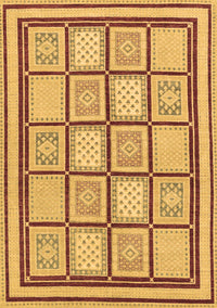 Abstract Brown Modern Rug, abs148brn