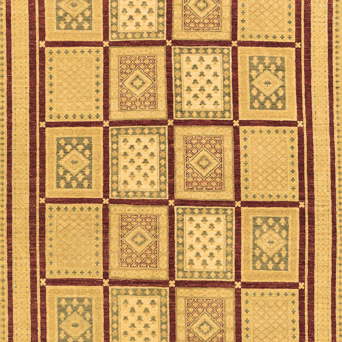 Machine Washable Abstract Brown Modern Rug, wshabs148brn