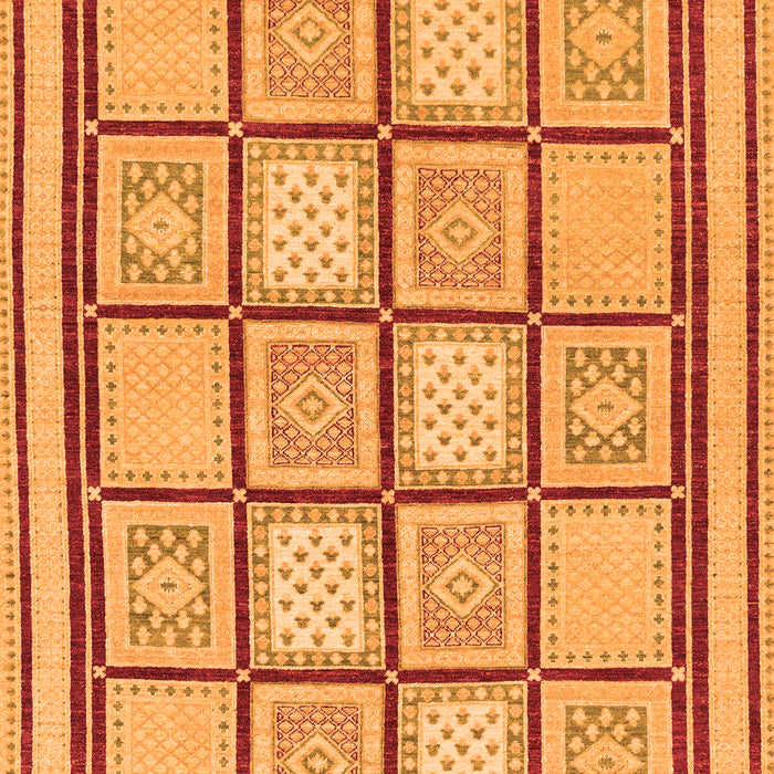 Abstract Orange Modern Rug, abs148org