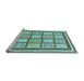 Sideview of Machine Washable Abstract Light Blue Modern Rug, wshabs148lblu