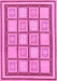 Machine Washable Abstract Pink Modern Rug, wshabs148pnk