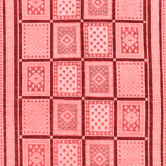 Machine Washable Abstract Red Modern Rug, wshabs148red