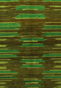 Abstract Green Modern Rug, abs1490grn