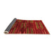 Sideview of Abstract Orange Modern Rug, abs1490org