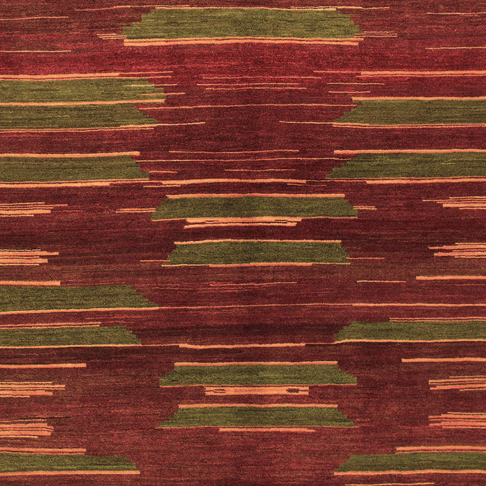 Machine Washable Abstract Brown Modern Rug, wshabs1490brn