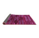 Sideview of Abstract Purple Modern Rug, abs1490pur