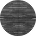 Round Abstract Gray Modern Rug, abs1490gry