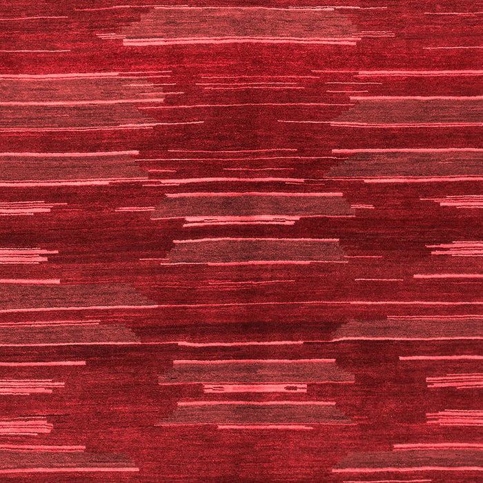 Machine Washable Abstract Red Modern Rug, wshabs1490red