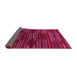 Sideview of Abstract Pink Modern Rug, abs1490pnk