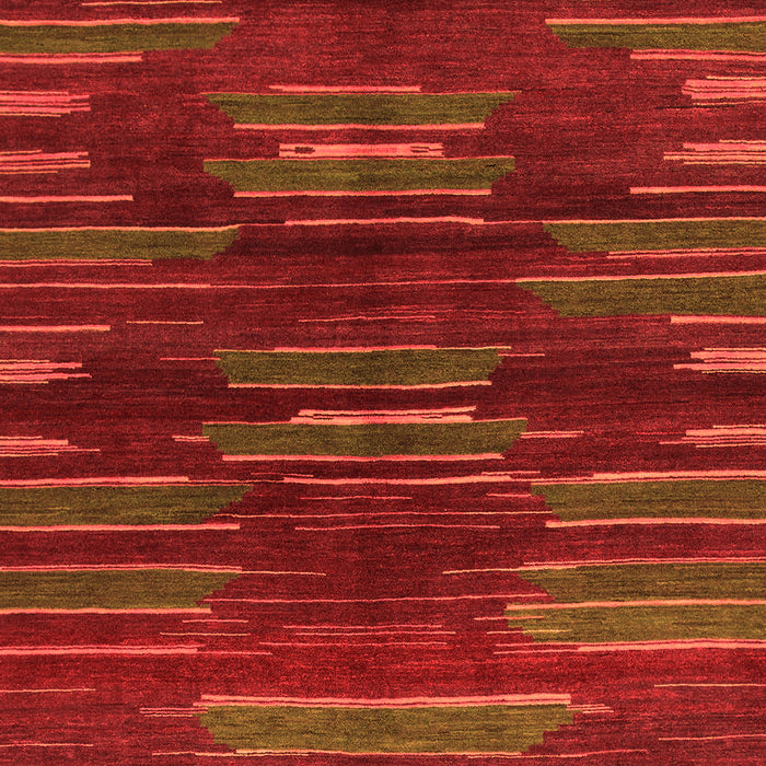 Machine Washable Abstract Orange Modern Area Rugs, wshabs1490org