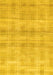 Machine Washable Abstract Yellow Modern Rug, wshabs1491yw