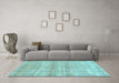 Machine Washable Abstract Light Blue Modern Rug in a Living Room, wshabs1491lblu