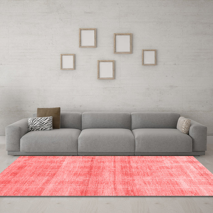 Modern Red Washable Rugs