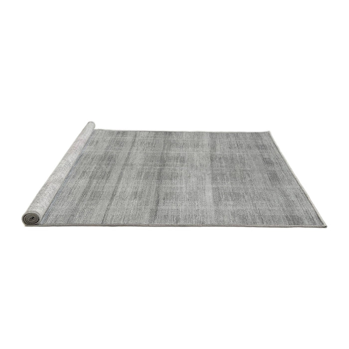 Sideview of Machine Washable Abstract Gray Modern Rug, wshabs1491gry