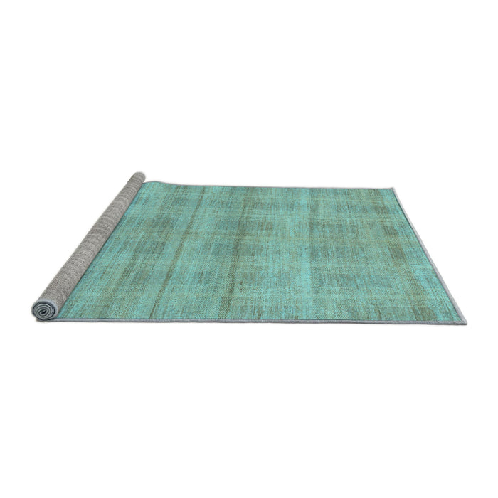 Sideview of Machine Washable Abstract Light Blue Modern Rug, wshabs1491lblu