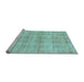 Sideview of Machine Washable Abstract Light Blue Modern Rug, wshabs1491lblu