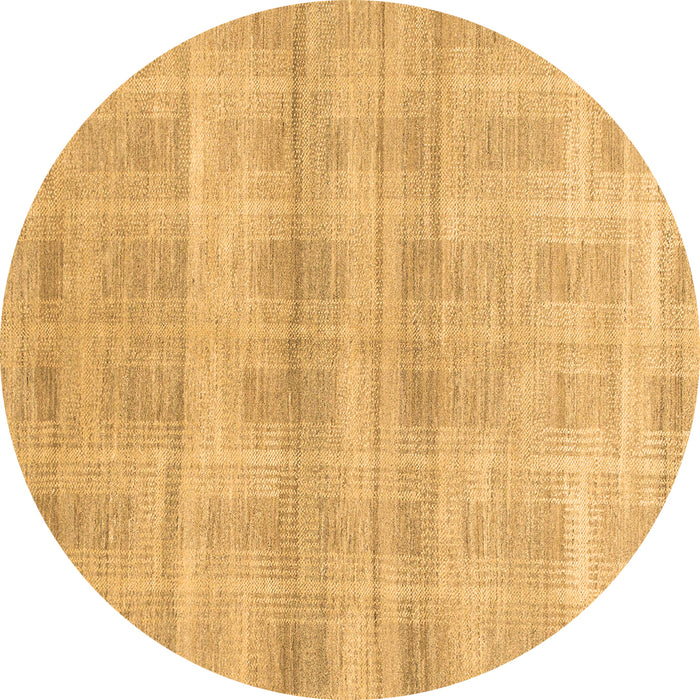 Round Abstract Brown Modern Rug, abs1491brn