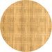 Round Abstract Brown Modern Rug, abs1491brn