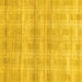 Square Abstract Yellow Modern Rug, abs1491yw