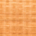 Square Machine Washable Abstract Orange Modern Area Rugs, wshabs1491org