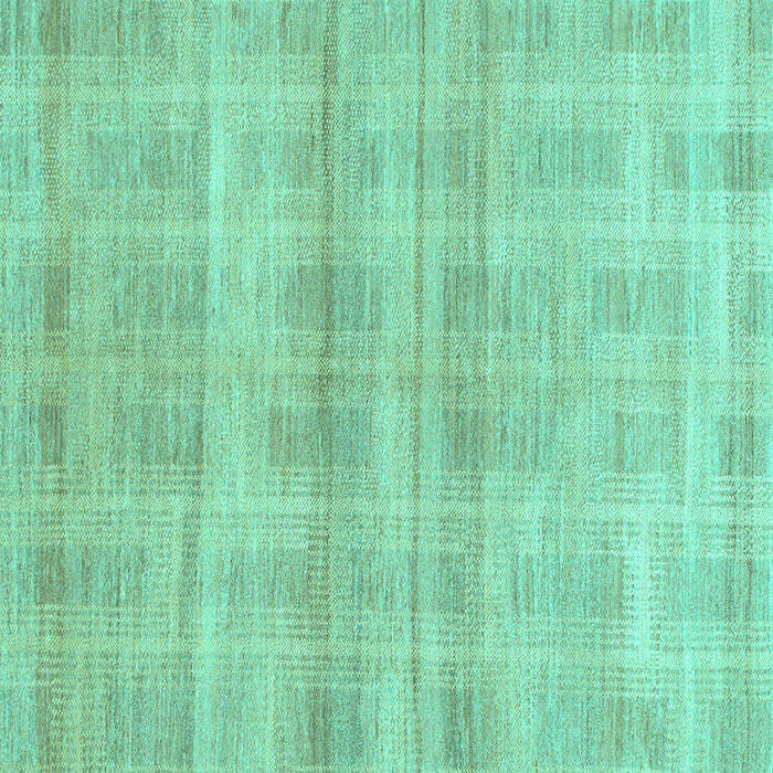 Square Machine Washable Abstract Turquoise Modern Area Rugs, wshabs1491turq