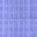 Square Checkered Blue Modern Rug, abs1492blu