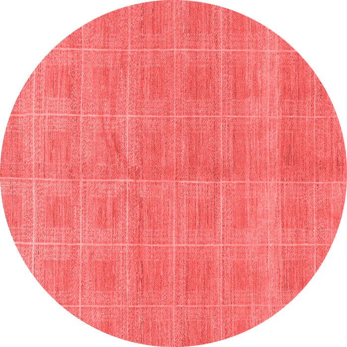 Machine Washable Checkered Red Modern Rug, wshabs1492red
