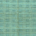 Square Machine Washable Checkered Light Blue Modern Rug, wshabs1492lblu